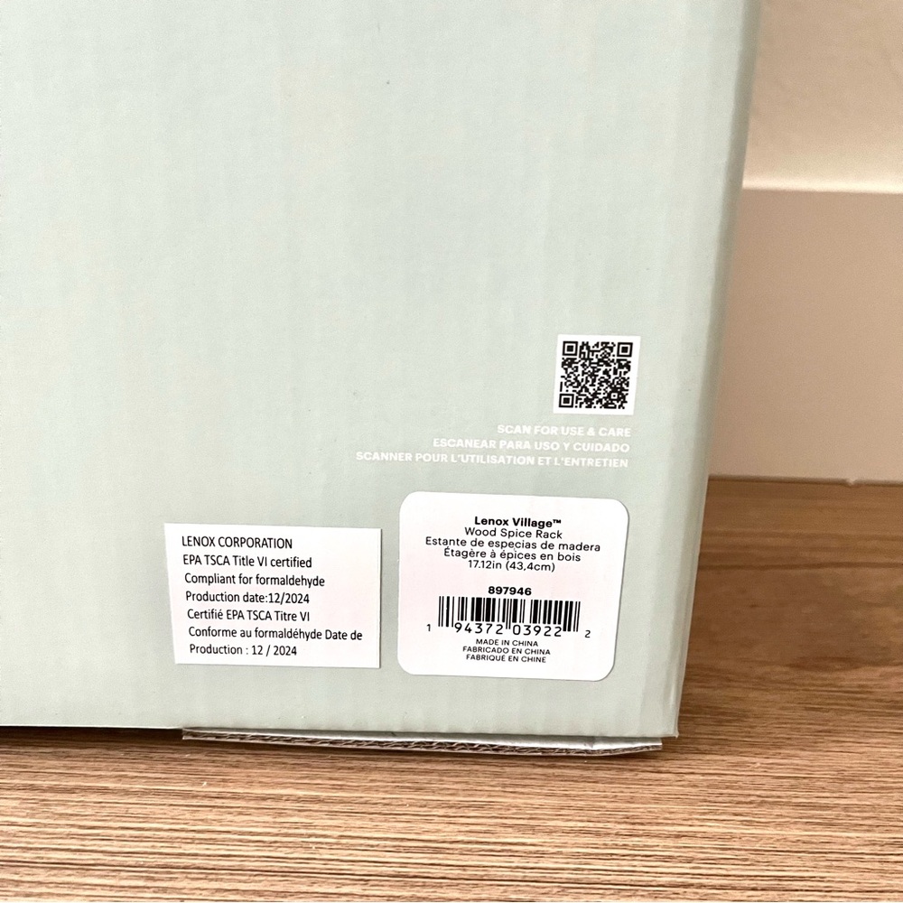 Lenox Spice Village Rack Elegant White Shelf - Picture 7 of 7